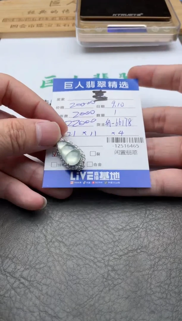 颈饰18K金镶嵌翡翠多人-12516465