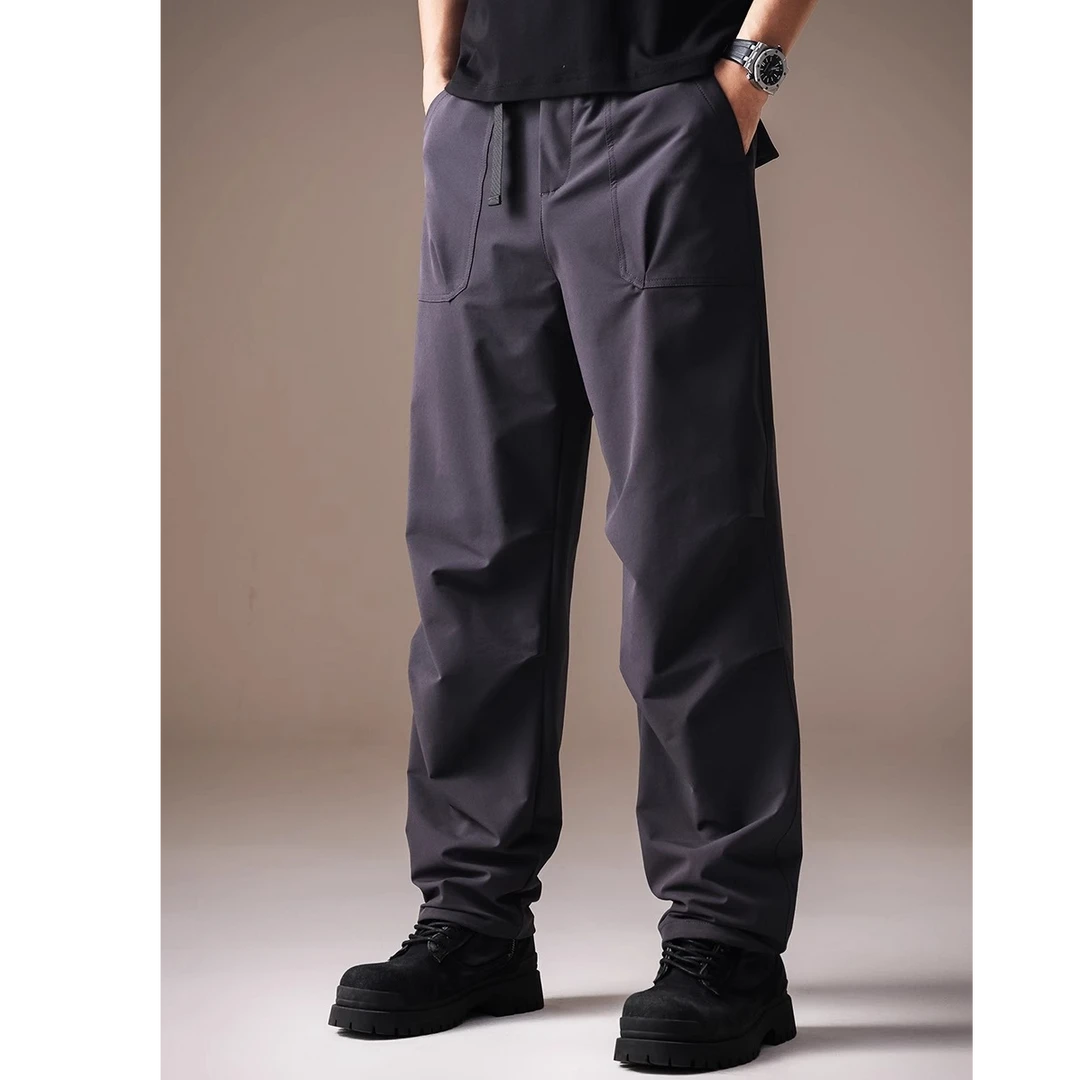 曼库帕娅凉感户外软壳伞兵裤子男防水耐磨弹力徒步登山休闲冰壳裤