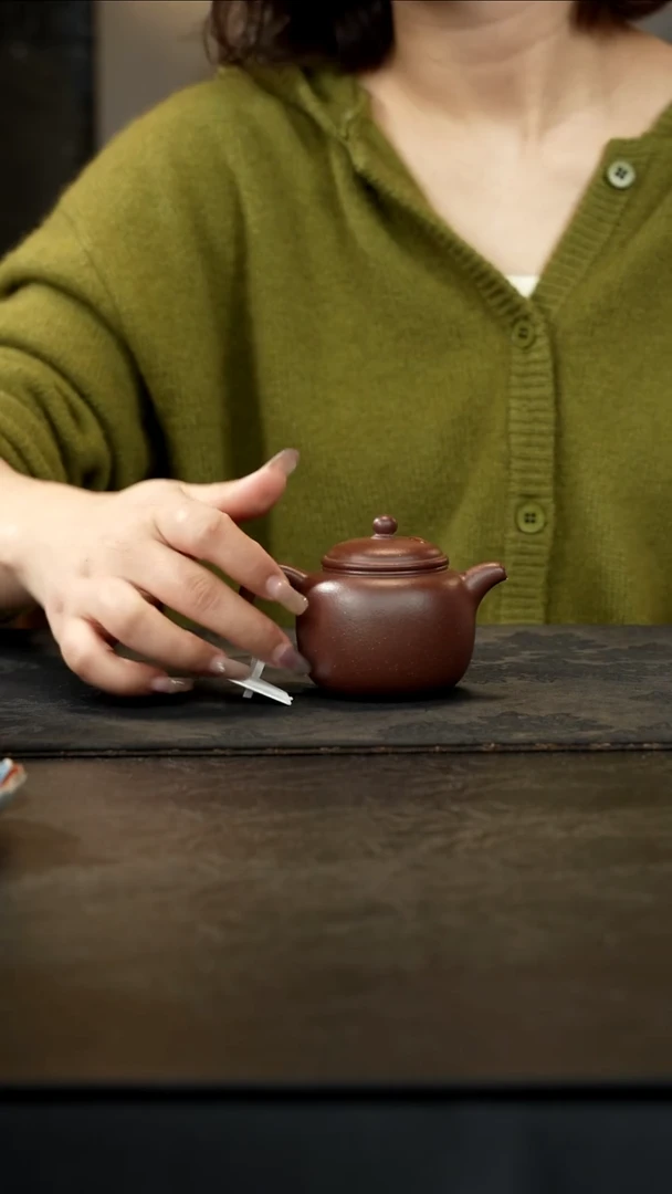 茶壶紫砂砂本源匏尊老紫泥150cc