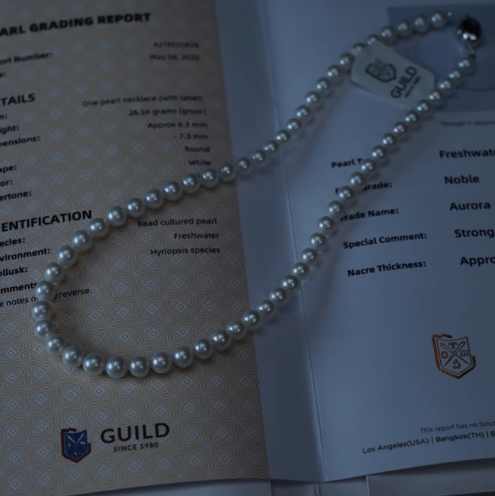【睿泽赏宝】S925银淡水有核珍珠AK项链（吉尔德大证）V2897