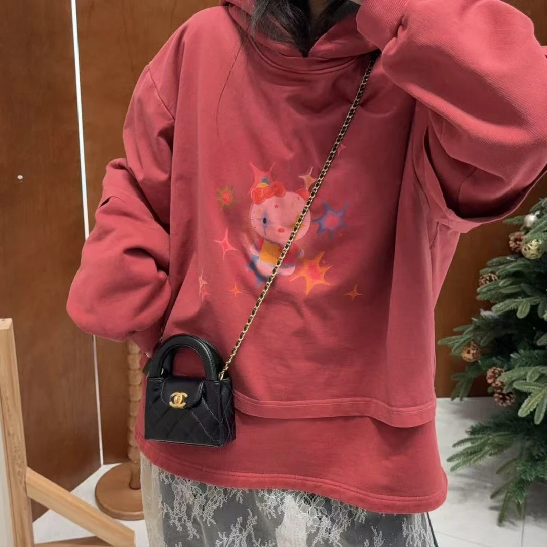 SELALA小丑假两件连帽卫衣