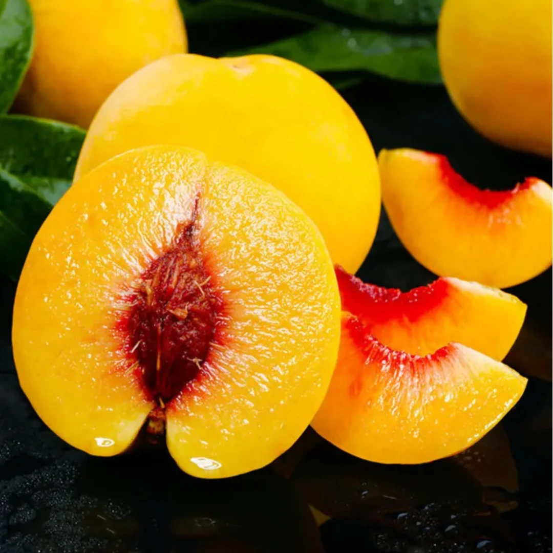 【狗霸天推荐】山东蒙阴锦绣黄桃4斤  京东包邮