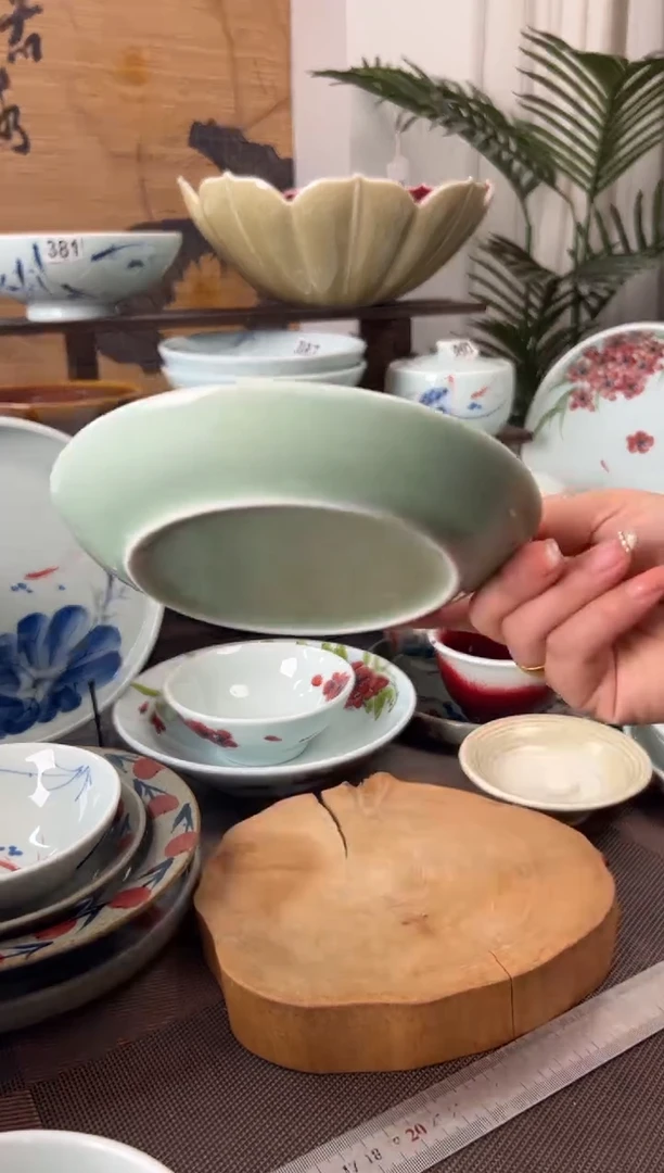 明舟微瑕福利梅青6寸浅盘（单只装）
