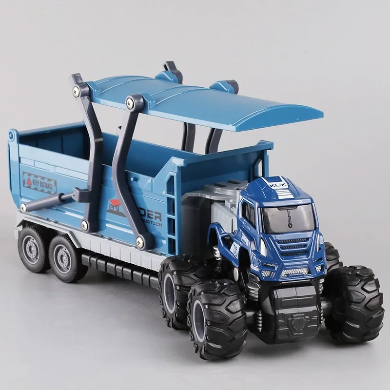 合金蓝色自卸车【车头合金+车身塑胶】26厘米 儿童模型玩具电商包装