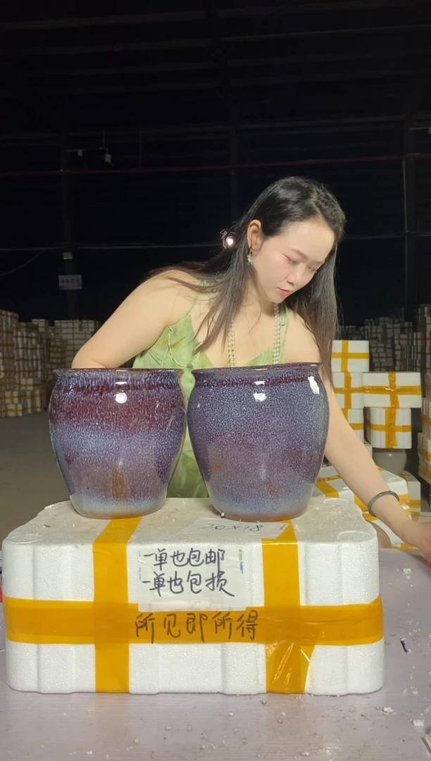 宜兴紫砂粗陶花盆19/21