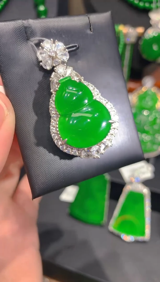 翡翠银S925镶嵌颈饰16一季