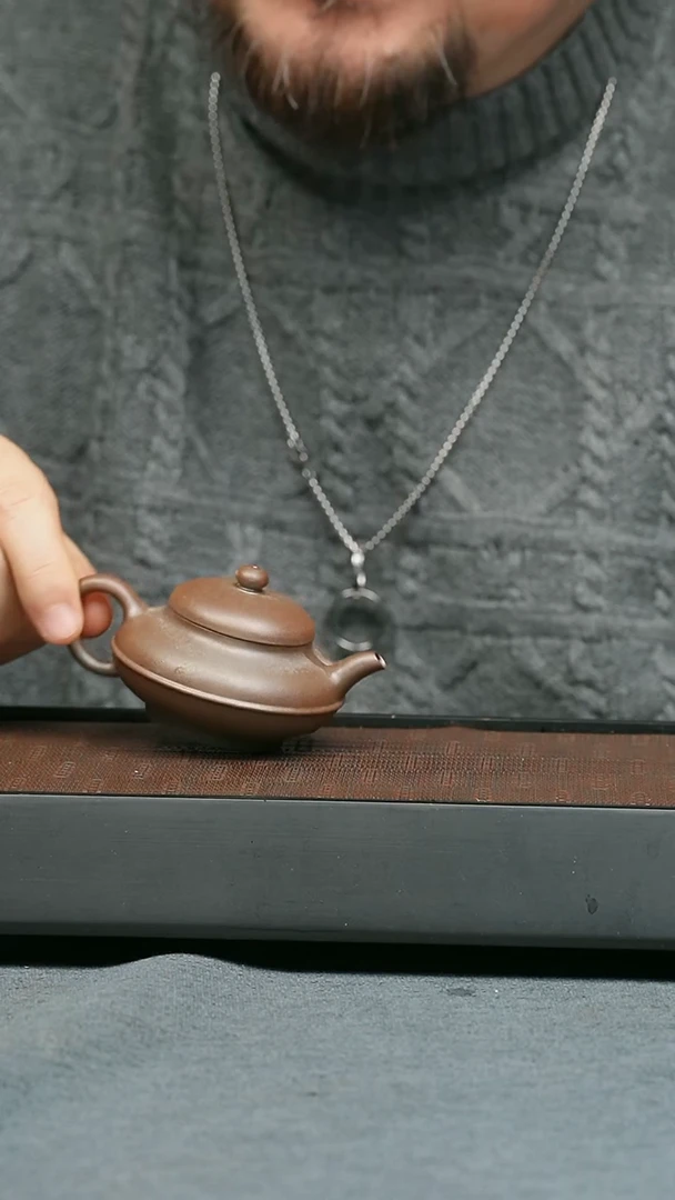 【闪购商品】紫砂茶壶五堂 线圆-陈砺成-柴烧