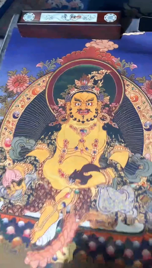 卷轴画龙妹妹的唐卡tk16066