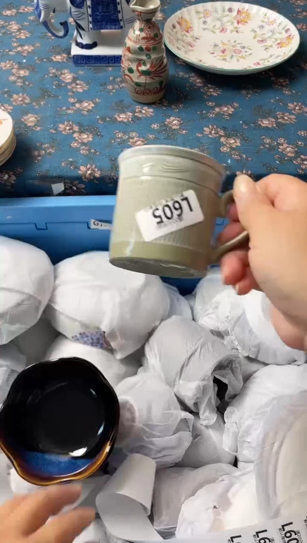 瓷片小***贝瓷器瓷器L605