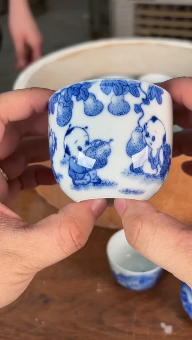杯看山柴窑青花看山柴窑青花