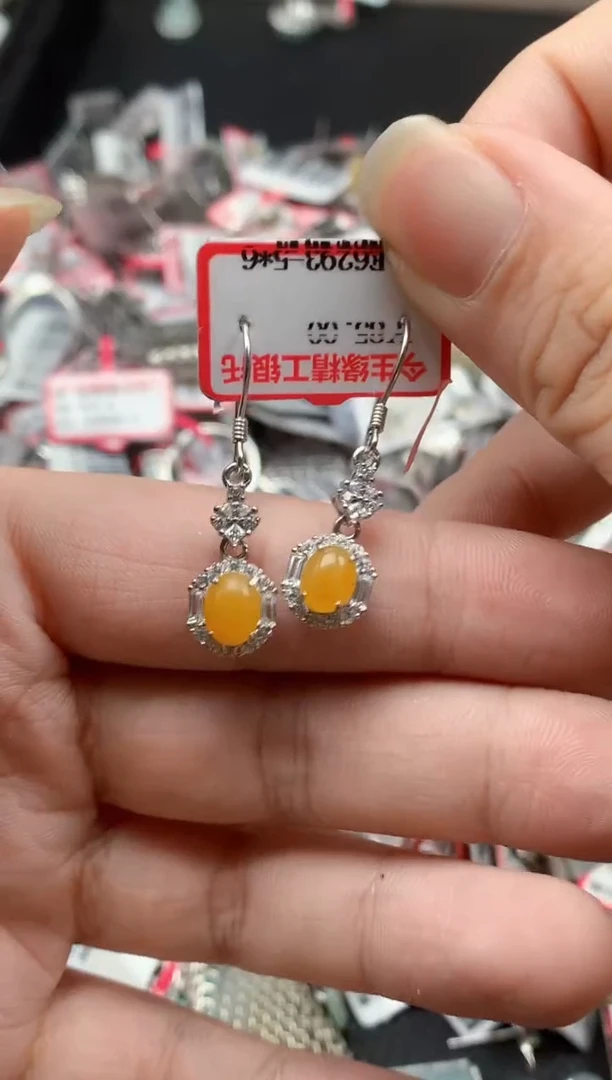 银S925镶嵌戒指翡翠天然A货缅甸翡翠