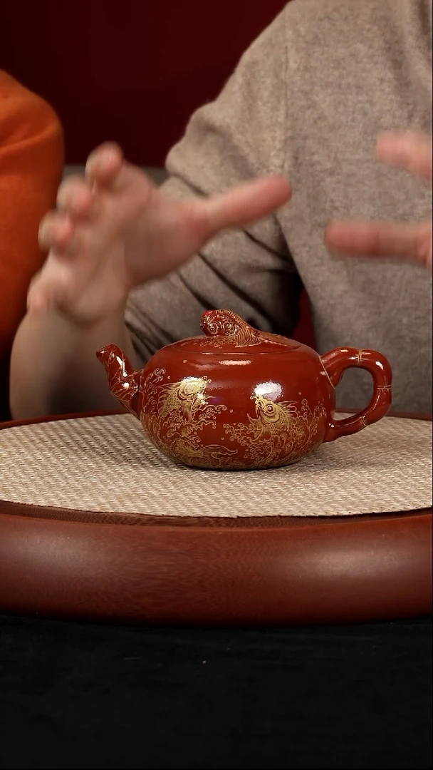 茶壶紫砂【kb081】鱼宜兴紫砂ZLM