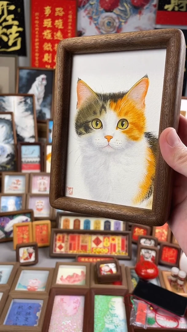 国画纯手绘书法绘画作品