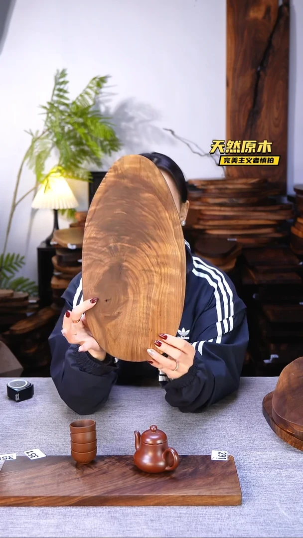 木北美黑胡桃原木.干裂疤结不属于商品质量问题完美主义者慎拍