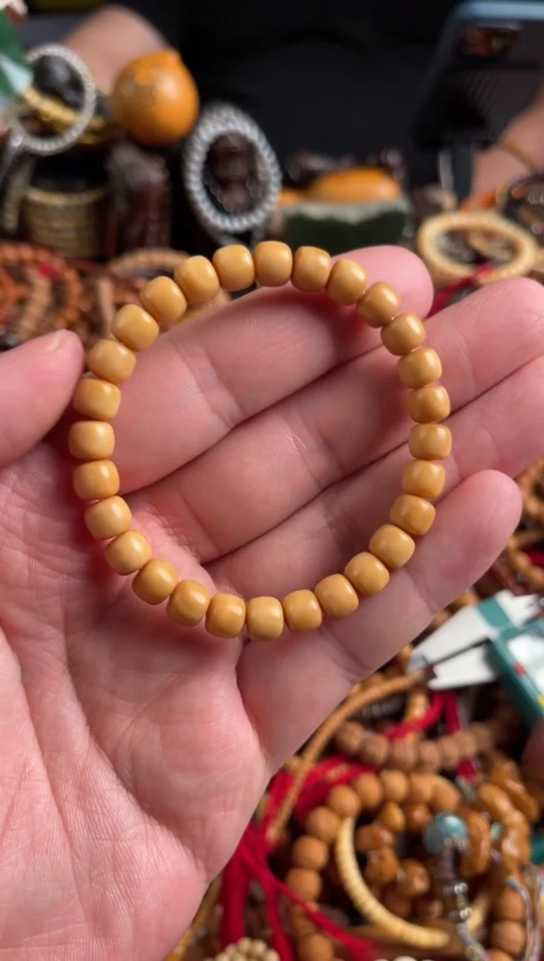 【闪购商品】白玉菩提手串王胖子文玩工作室龙脊菩提单圈8*7