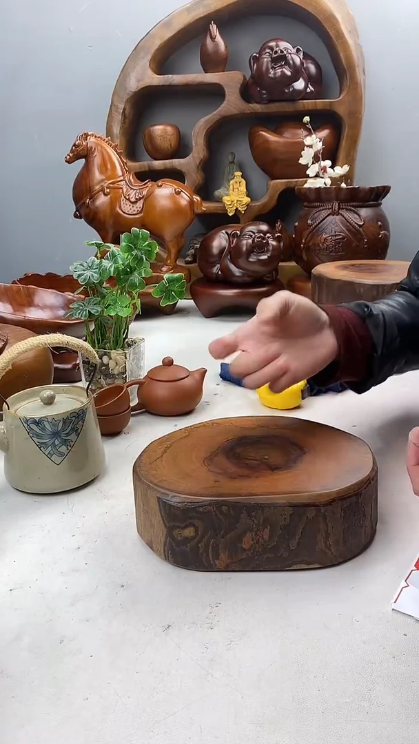 香樟木A2微瑕原木墩墩/尺寸16*19*6