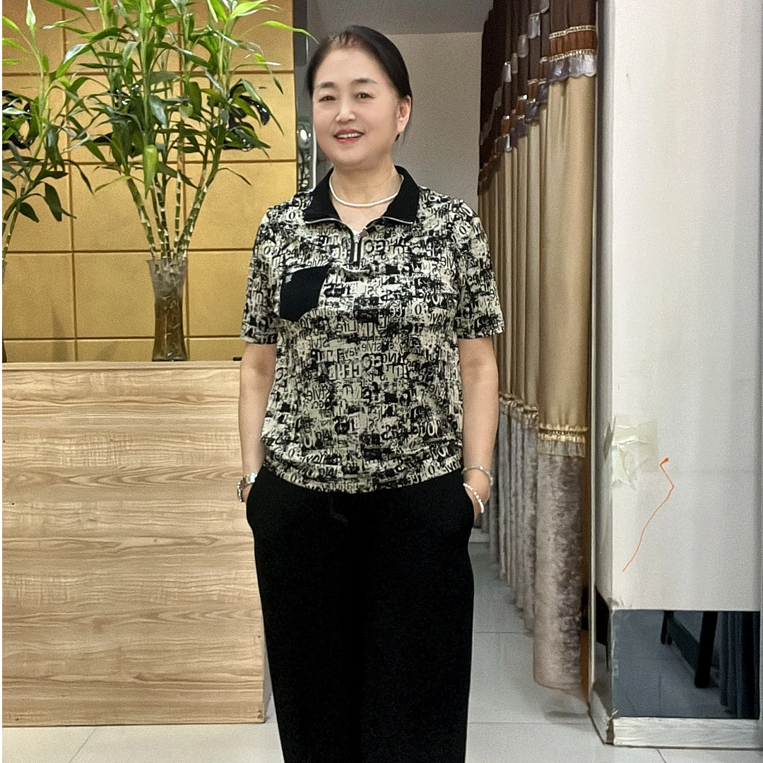 夏季显瘦大码短袖印花t恤