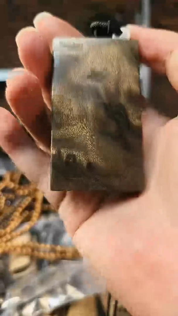 【闪购商品】金丝楠无事牌手把件