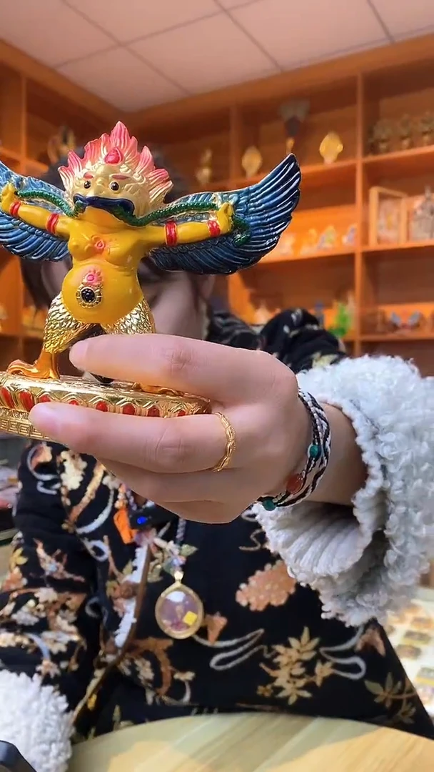 【闪购商品】泥塑大鹏鸟-与实物略有差异介意者慎拍