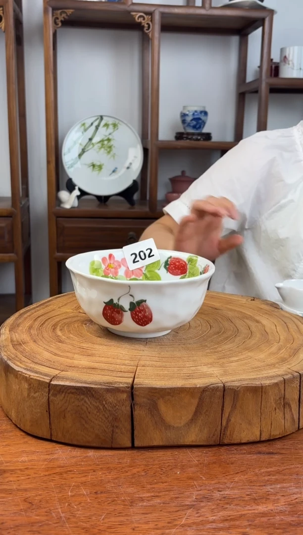 瓷片国韵瓷坊-手工手绘捏捏碗202