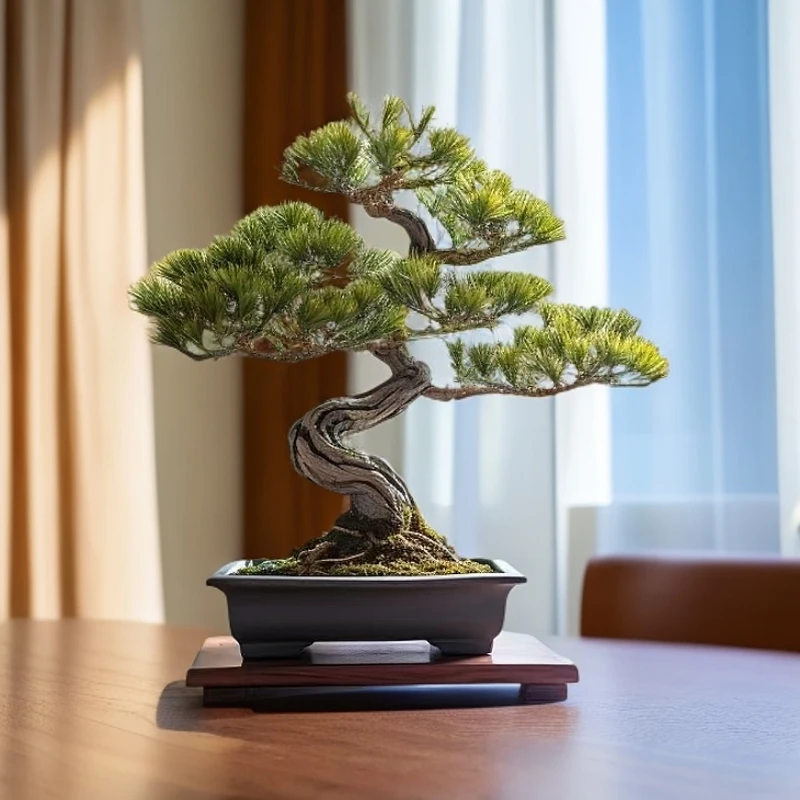 黑松造型盆景绿植办公室室内室外养护高端造型盆景