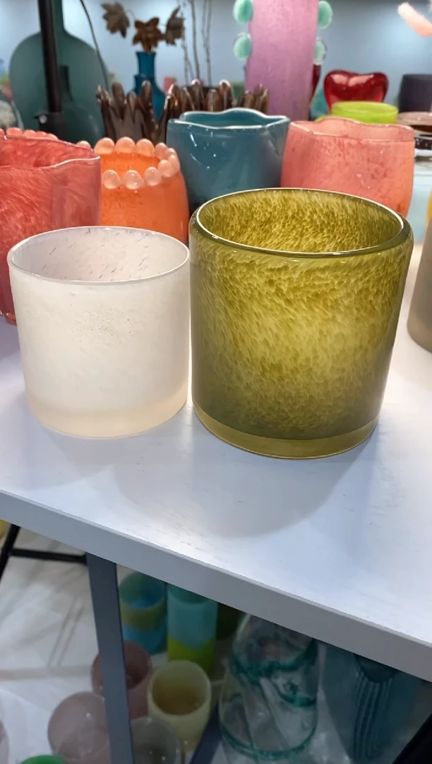 【闪购商品】琉璃慕忆家花瓶一对