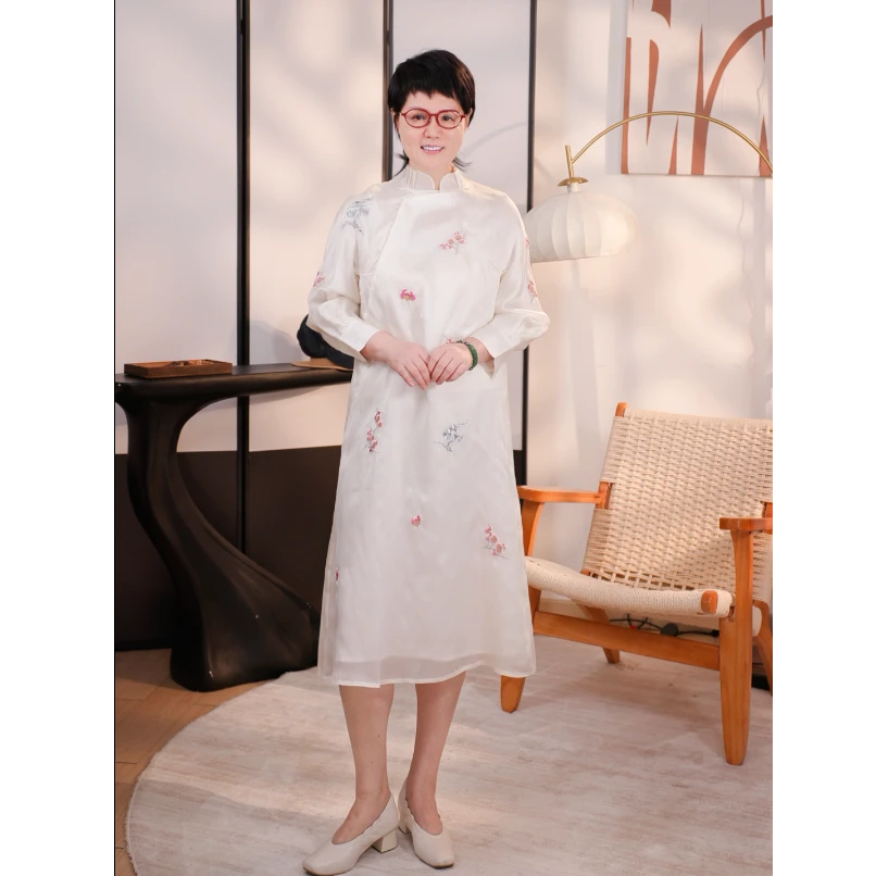 【子溪说衣】 绣花连衣裙 A3017