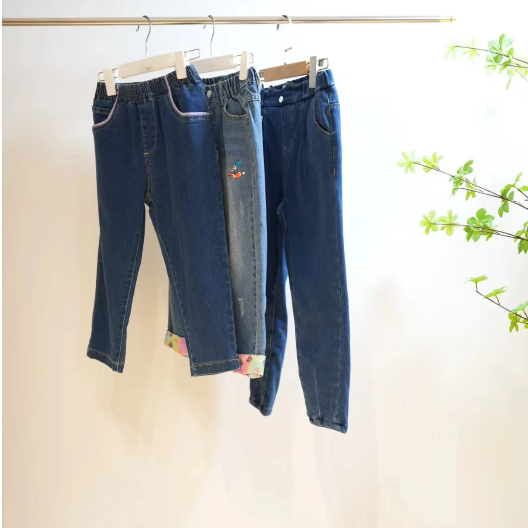 1-594-蓝色女童秋冬牛仔裤（6891 7979）