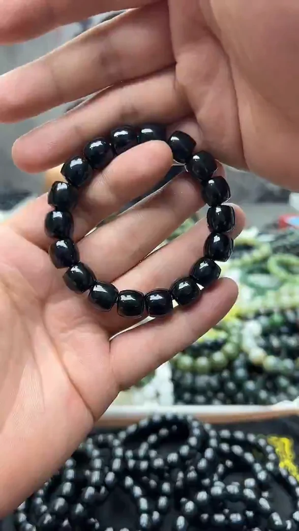 手串未镶嵌和田玉新疆塔县黑青12