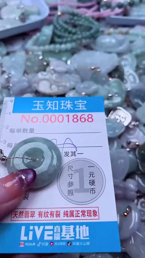 翡翠未镶嵌吊坠(不含链)1868