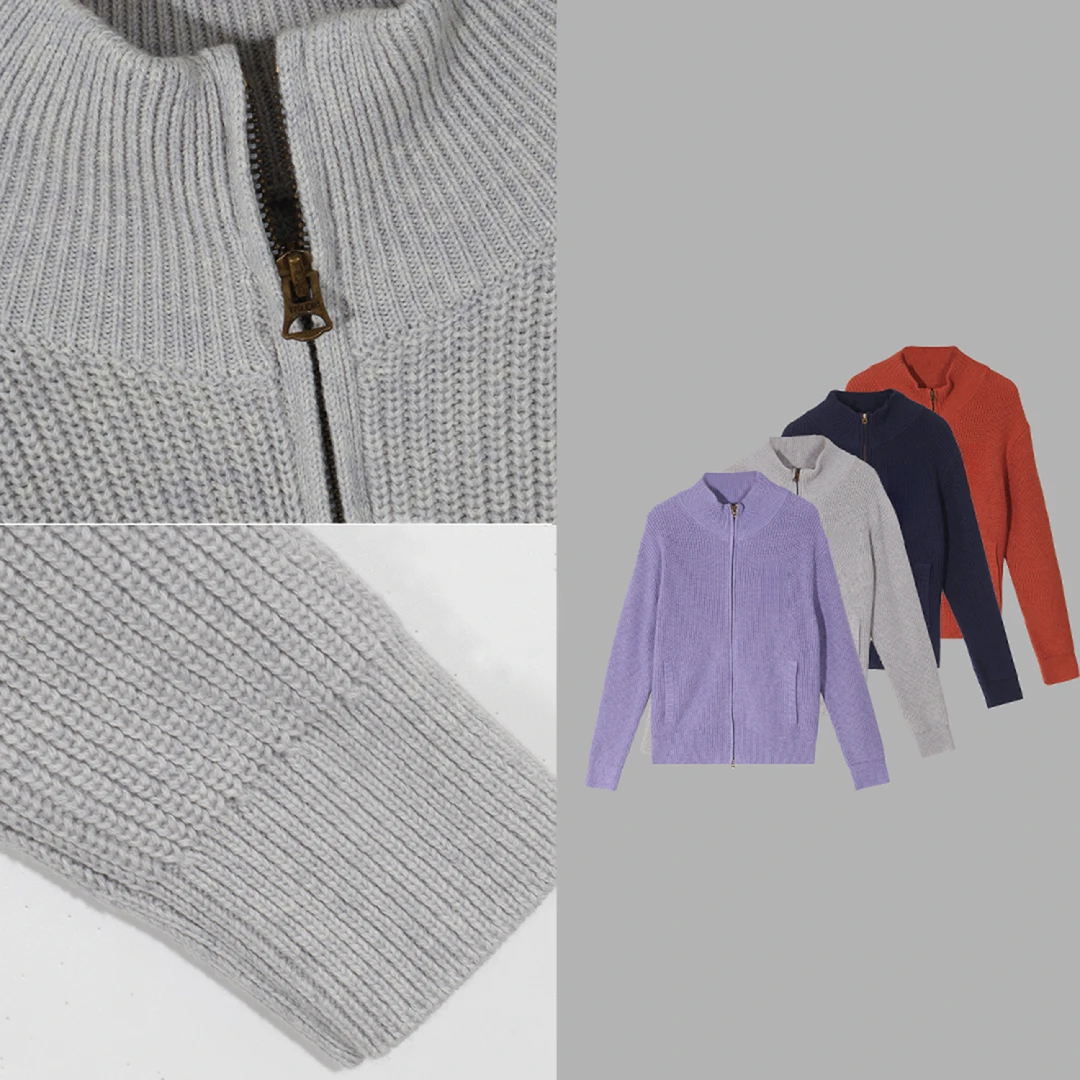 凯特丝蓓3414#【菱道】经典小马刺绣全拉链立领开衫外套