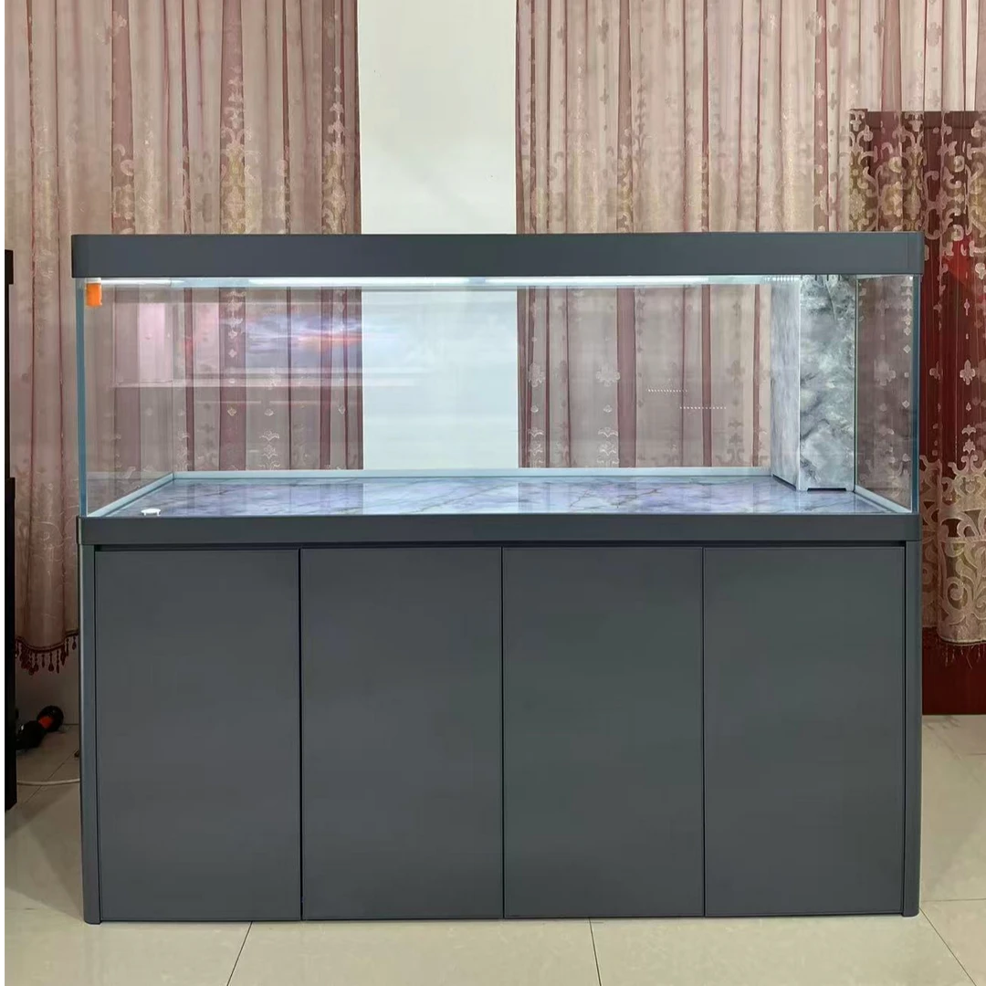 定金！H系列圆弧全超白龙鱼精养缸天雁管件岩板高端鱼缸