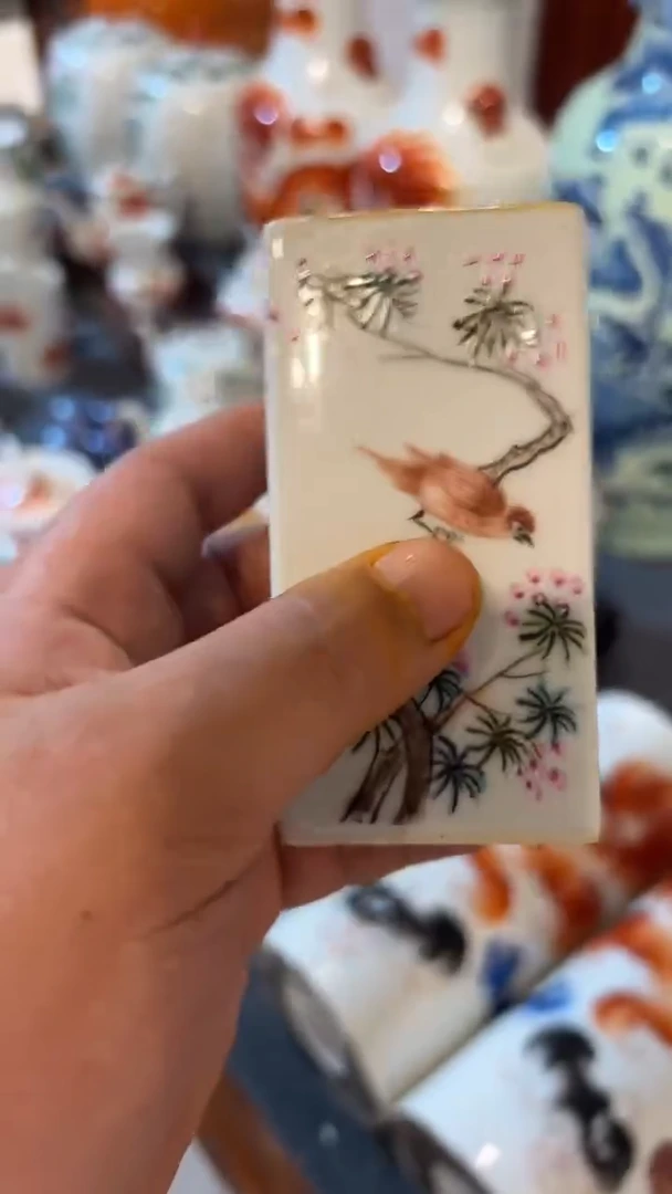 摆件花鸟笔筒123456789