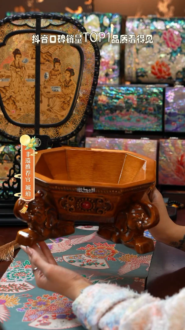 闪购商品螺钿漆器首饰盒