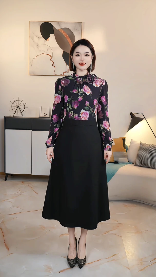 【撤柜清仓】C气质显瘦连衣裙收腰洋气设计感名媛 C1