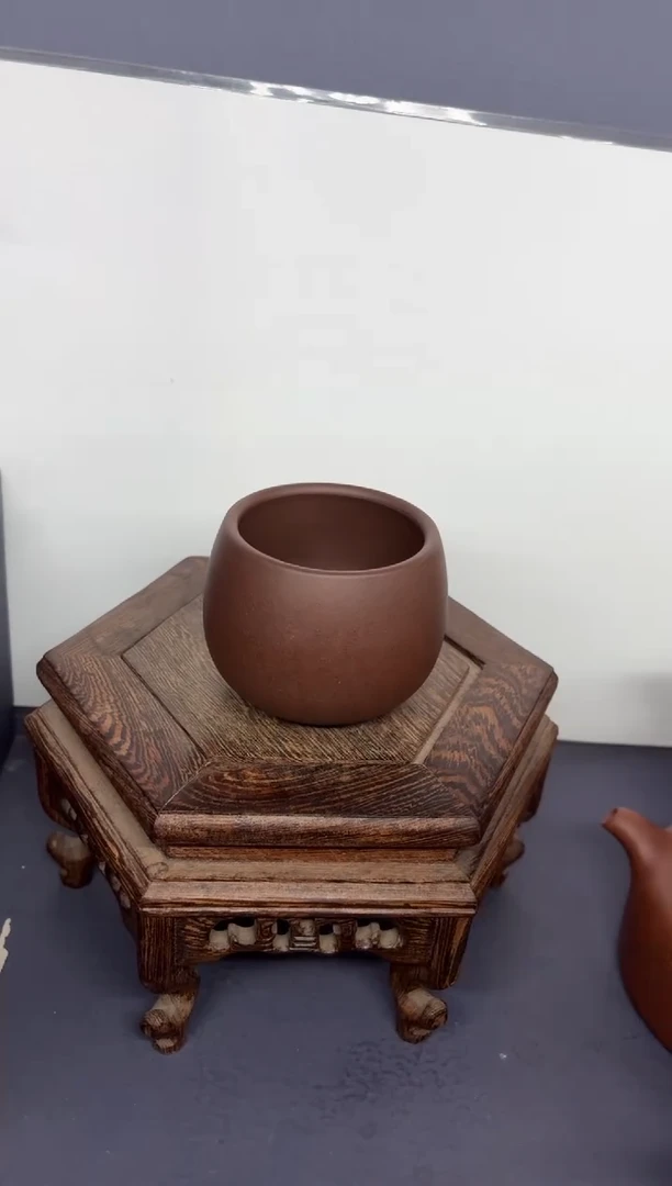 茶壶紫砂台西紫泥 不倒翁