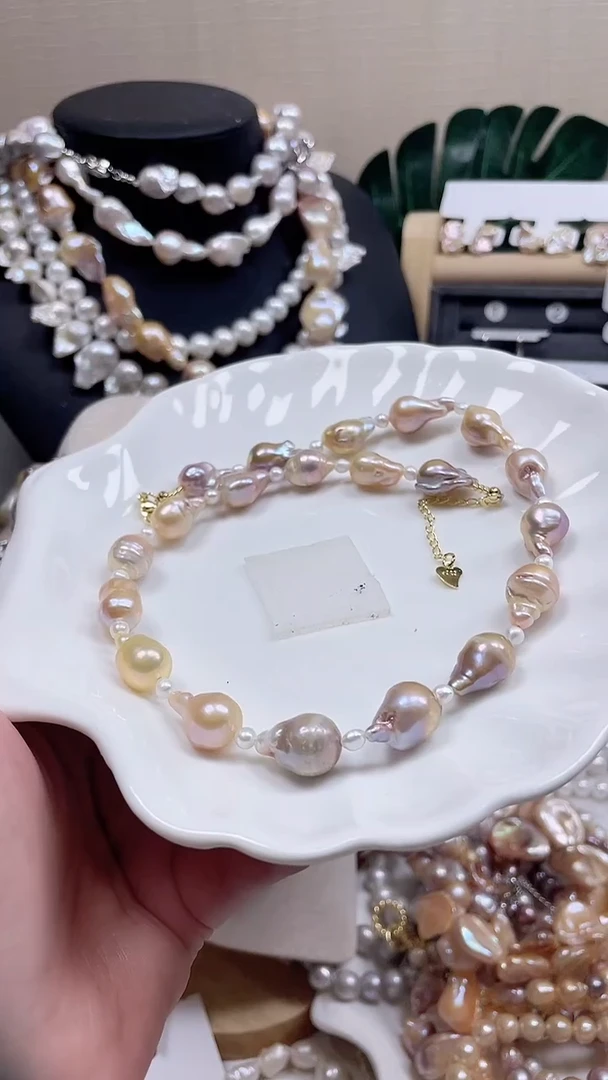 未镶嵌项链淡水珍珠【纯恬饰品】