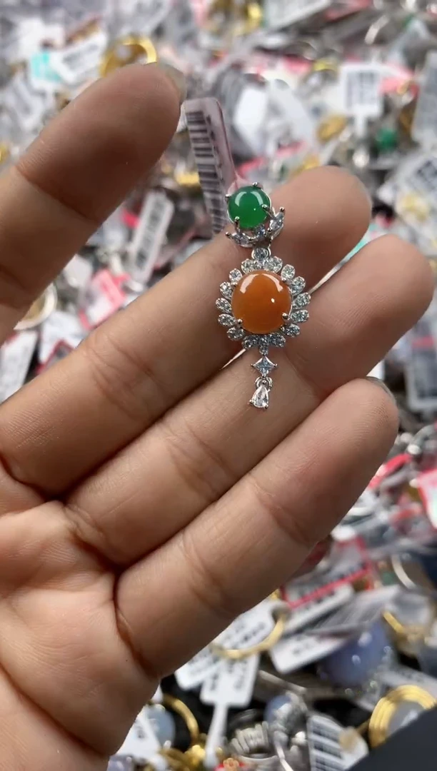 银S925镶嵌戒指翡翠17    1