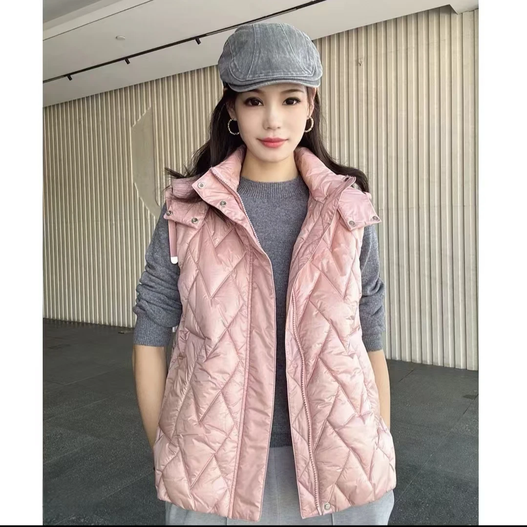 AMASS/阿玛施秋冬新款时尚休闲风百搭厚款马夹女宽松外穿 5400747