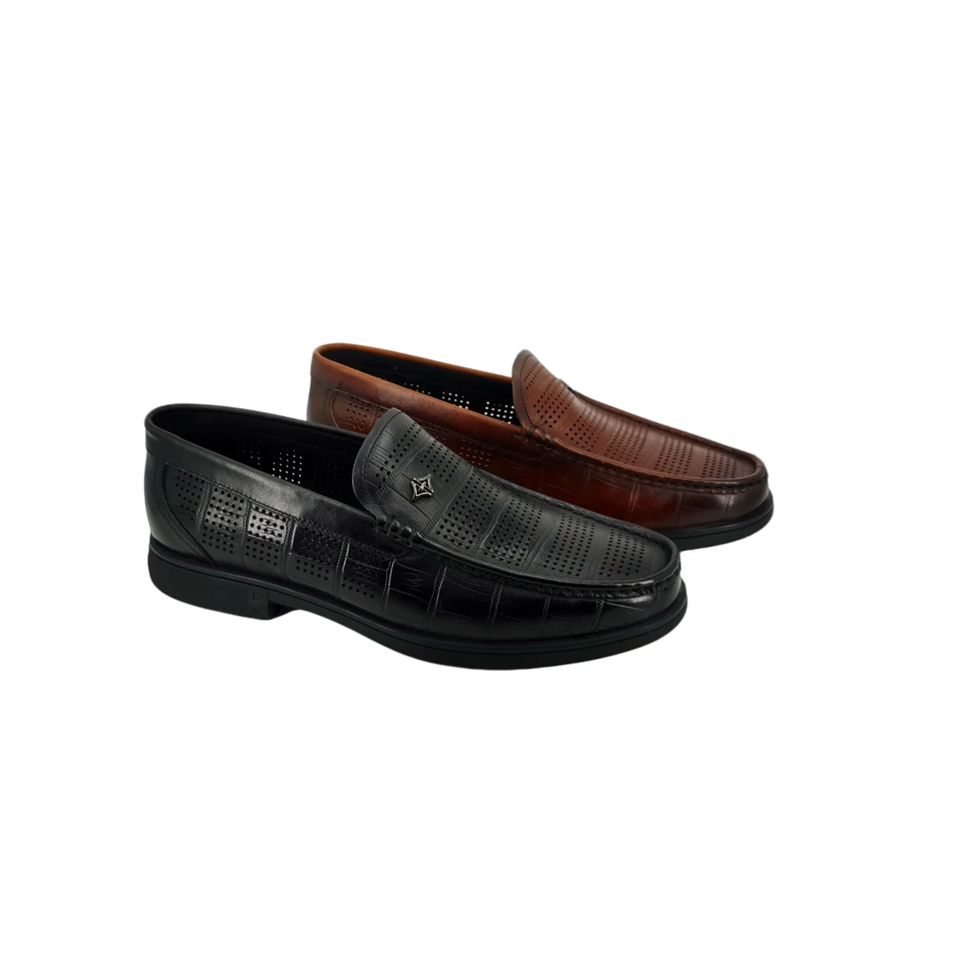 KANGNAI/康奈11223028夏季头层牛皮套脚透气时尚商务休闲男凉鞋