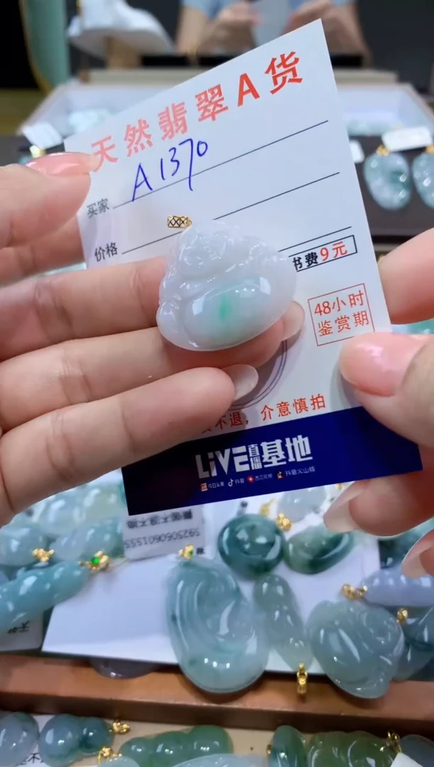 颈饰未镶嵌翡翠天然翡翠A货挂件