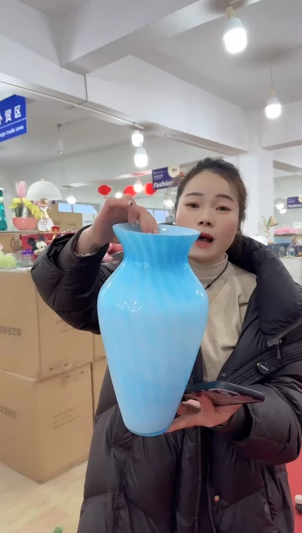 【闪购商品】无铅玻璃甄选花器-v-早29