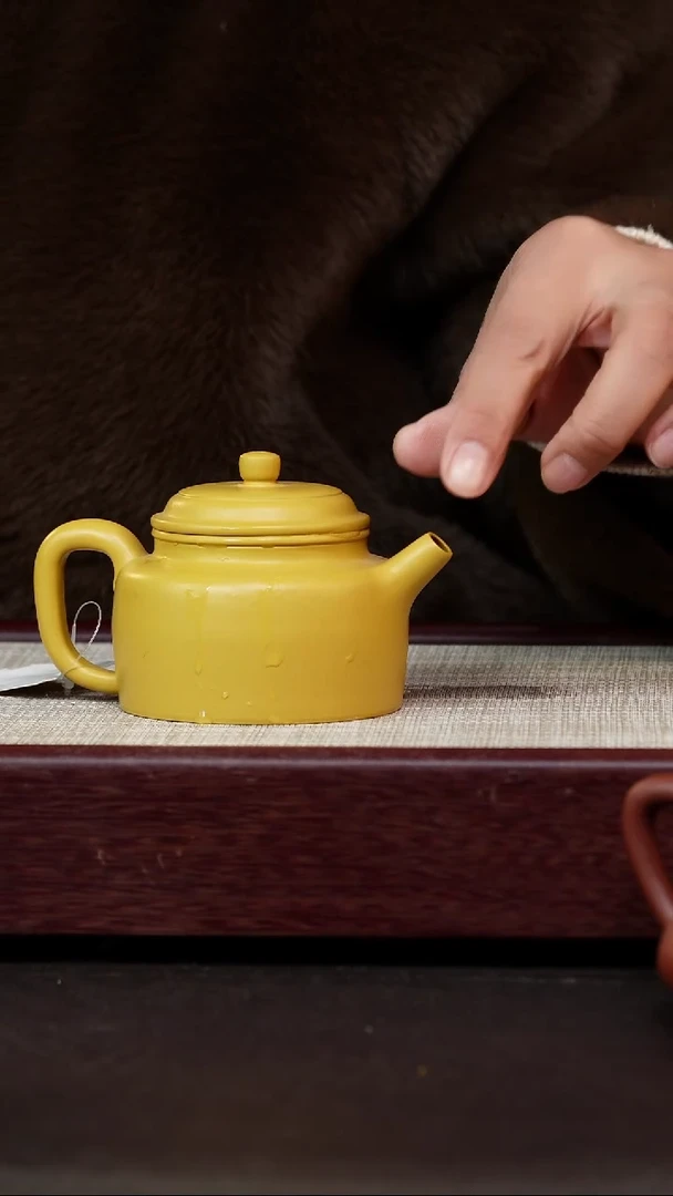 茶杯紫砂百**工黄金朱泥德钟