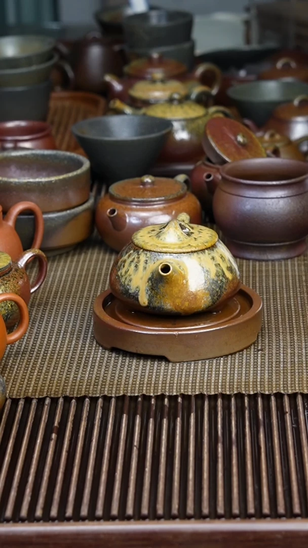 茶壶紫砂柴烧 景州石瓢