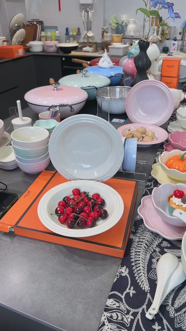 【闪购商品】瓷【2个装】奶油白草帽盘-20cm