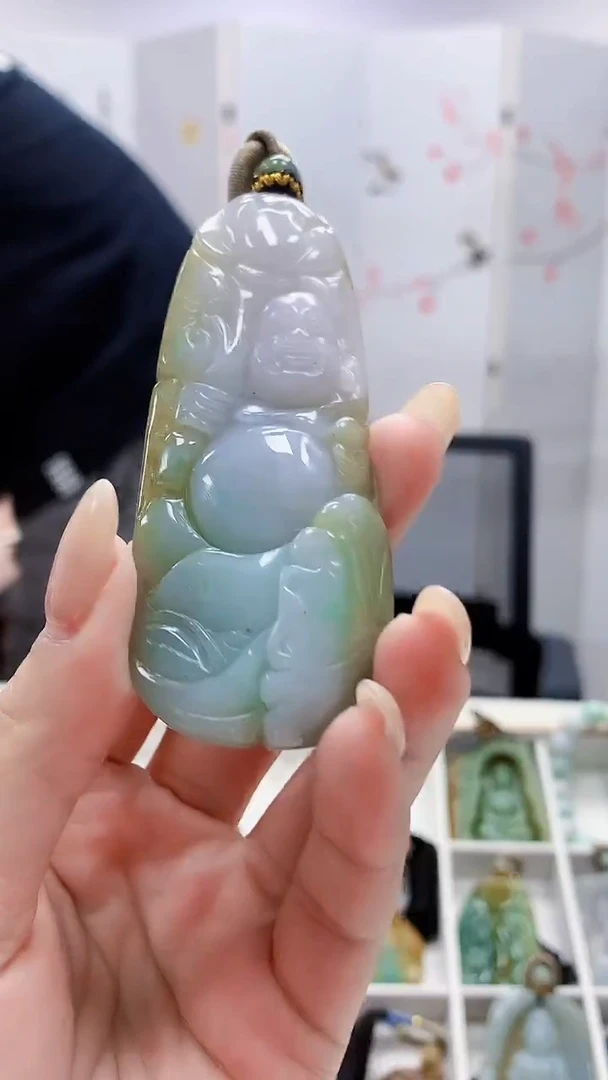 未镶嵌定制翡翠4917lr-毛货挂件168
