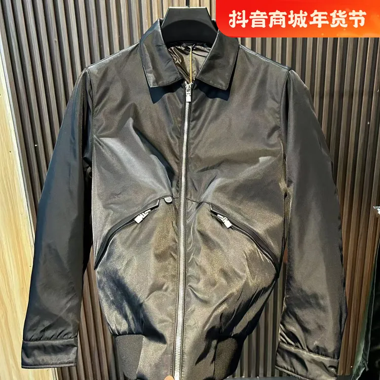 男士翻领薄棉外套8803