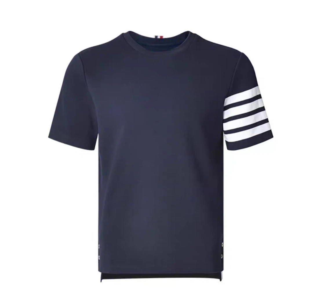 (清)男女同款华夫格重磅纯棉圆领T恤 B0228