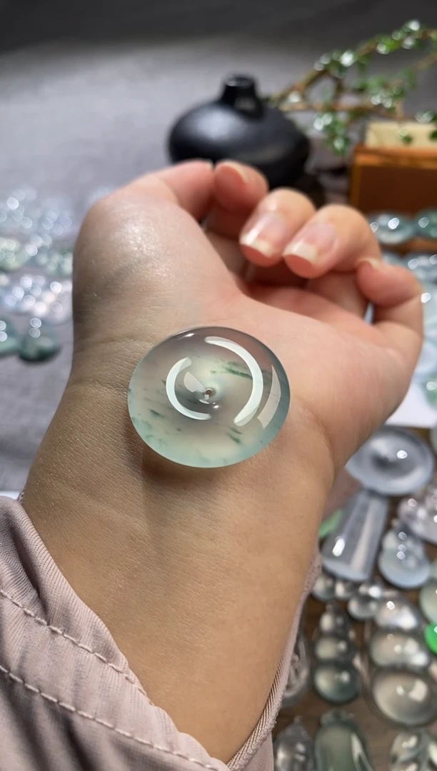 吊坠(不含链)未镶嵌翡翠扣子