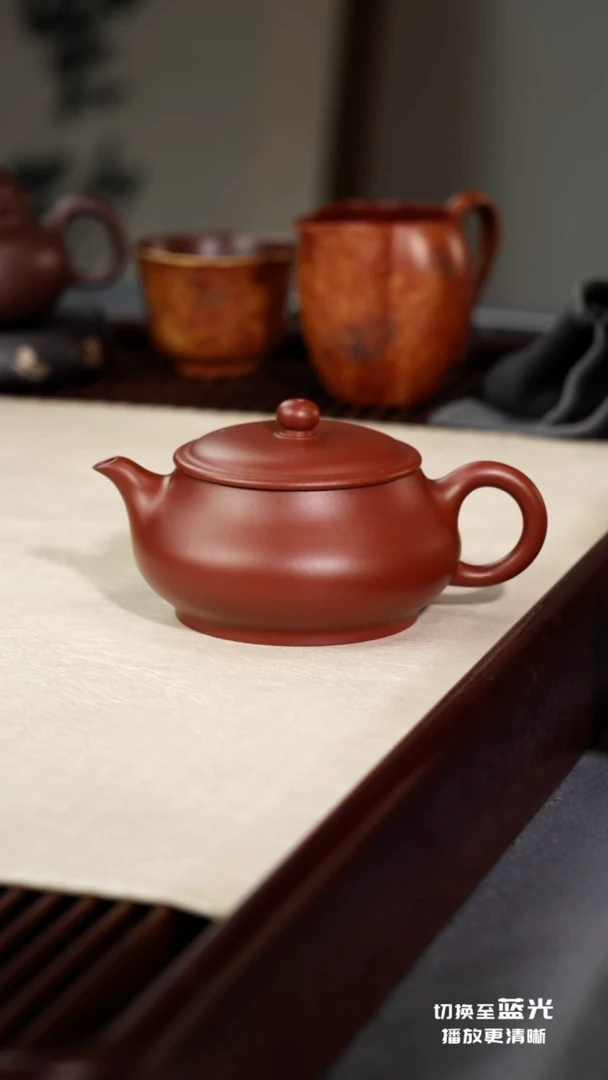 茶壶紫砂明炉-朱泥-190cc